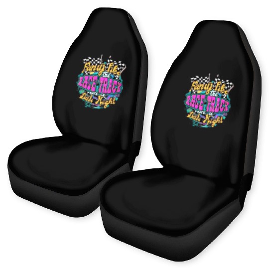 Fancy Like The Race Track On A Date Night Vintage Car Seat Covers