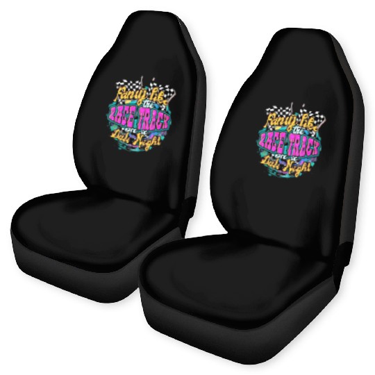 Fancy Like The Race Track On A Date Night Vintage Car Seat Covers