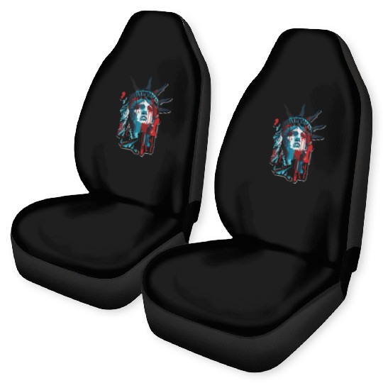 Color Drops Lady Liberty Car Seat Covers