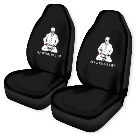 Kneeling Skeleton - Jiu Jitsu is life Car Seat Covers