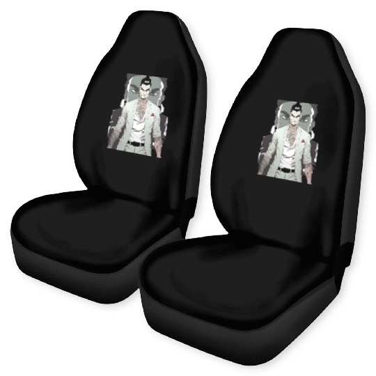 Japan Yakuza Greeny Face Car Seat Covers
