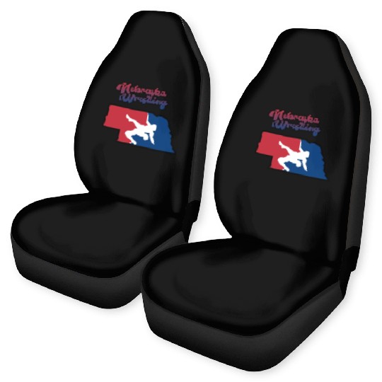 Nebraska Wrestling (USA Colors) Car Seat Covers