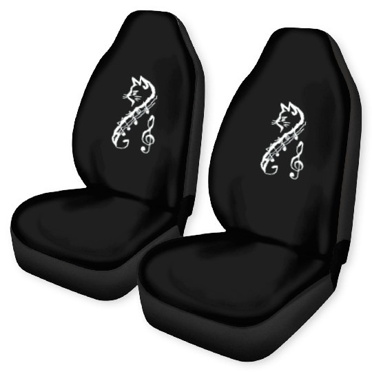 Cat Lovers Musical Cat Music Teacher or Musician Car Seat Covers
