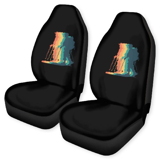 Hiking Male Hiker Colorful Car Seat Covers