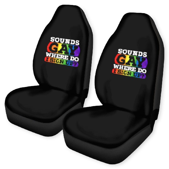 Gay Rights Rainbow Pride Month LGBTQ Gay Pride Car Seat Covers