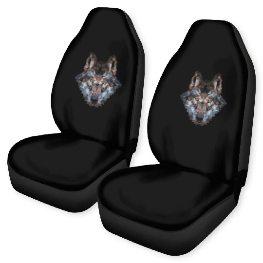 Wolves | Polygon Wolf Head | Low Poly Werewolf Car Seat Covers