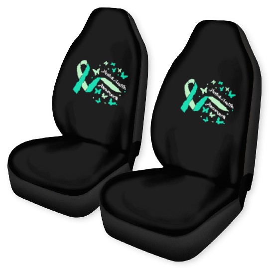 Peace Love Mental Health Awareness Green Car Seat Covers