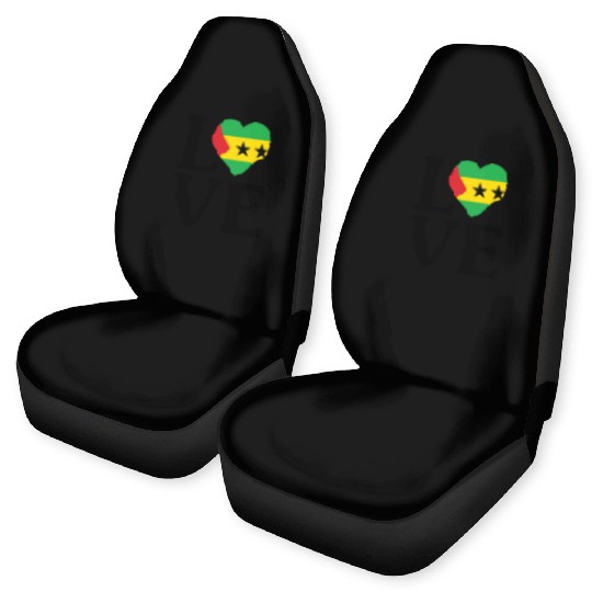Love Sao Tome and Principe Car Seat Covers
