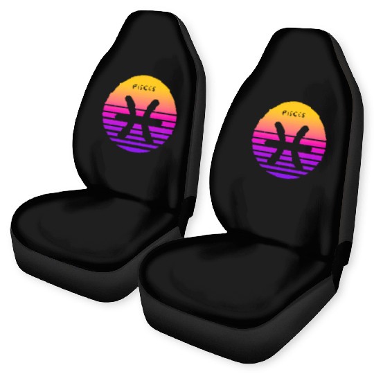 Pisces Zodiac Sign Sunset Pisces Car Seat Covers