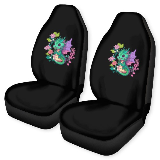 dragon Hello Spring Happiness Time 1 Car Seat Covers