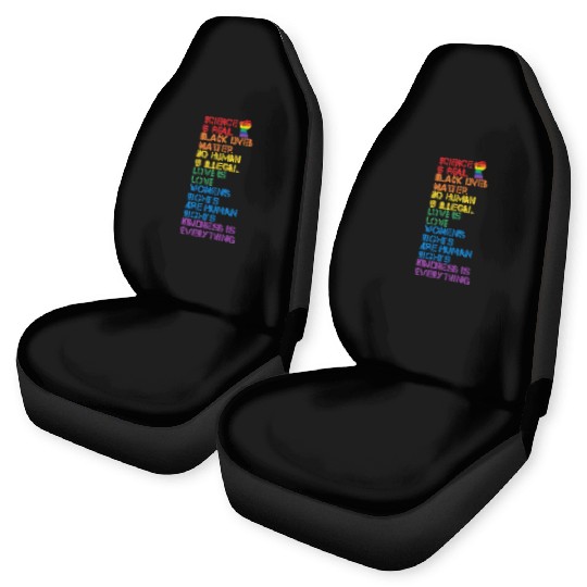 Science Is Real Black Lives Matter Lgbt Blm Fist Car Seat Covers