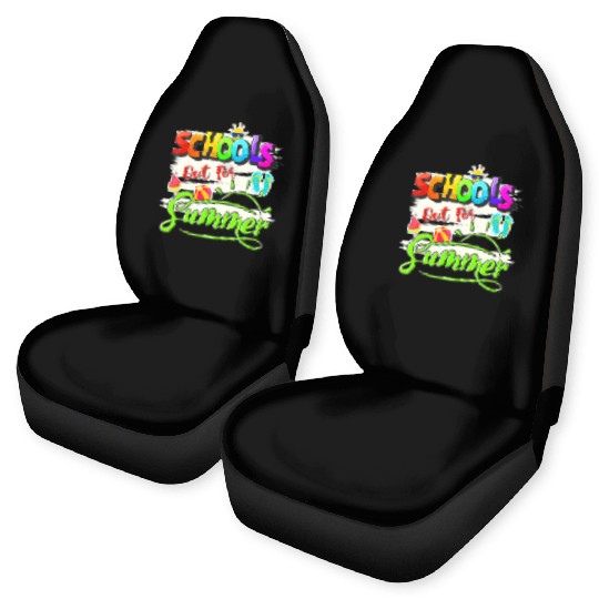 Schools Out For Summer Lover Funny Teacher Student Car Seat Covers