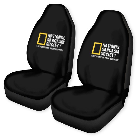 National Sarcasm Society Car Seat Covers