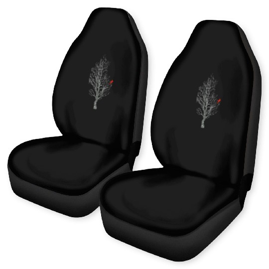 Winter Tree W Cardinal Bird Car Seat Covers