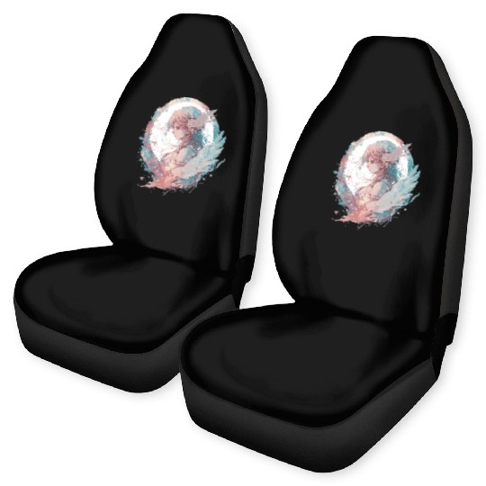 Watercolor Anime Fairy Cute Fairycore Pastel Goth Car Seat Covers