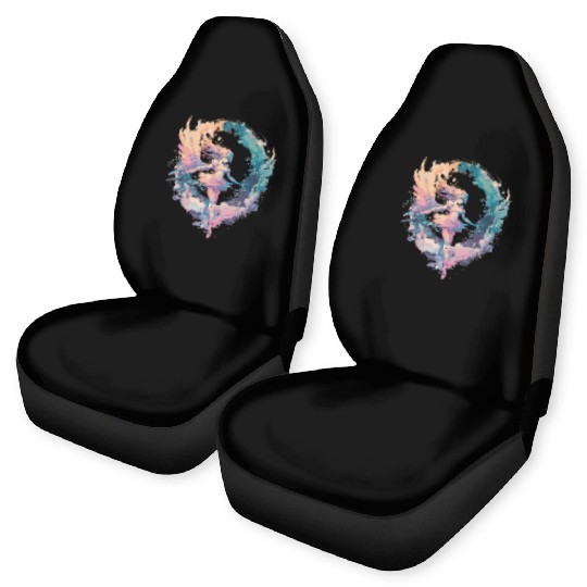 Watercolor Fairy Girls Fairycore Pastel Goth Butte Car Seat Covers
