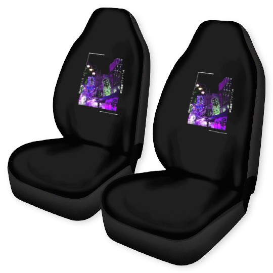 Japanese Cyberpunk Tokyo Streetwear Aesthetic Car Seat Covers