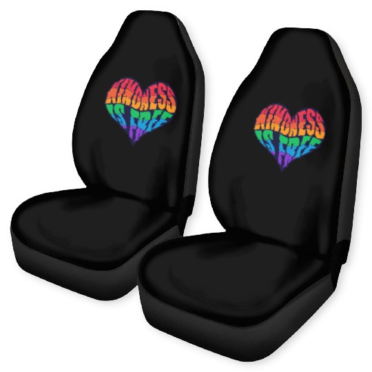 kindness is free love Car Seat Covers