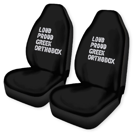 Loud Proud Greek Orthodox Car Seat Covers