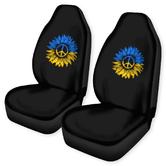 Ukrainian Flag Ukraine Flag Sunflower Car Seat Covers