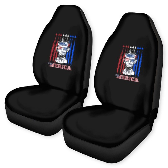 Merica Lincoln Independence Day Party Patriots Car Seat Covers