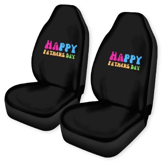Happy Fathers Day i love you dad Heart Daddy funny Car Seat Covers