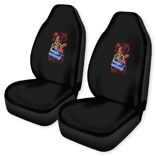 devil horns hand Car Seat Covers