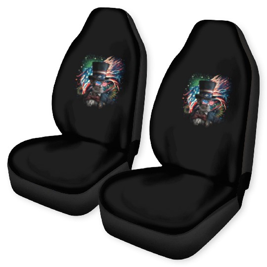 Merica Lincoln Independence Day Party 4th July Car Seat Covers