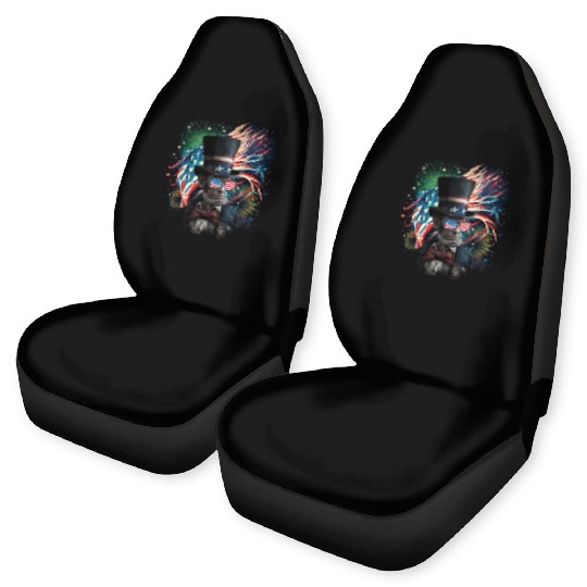 Merica Lincoln Independence Day Party 4th July Car Seat Covers