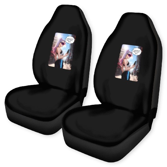 Cyberpunk Waifu Influencer Design 7 Car Seat Covers