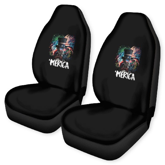 Merica Lincoln Independence Day Party 4th July Car Seat Covers