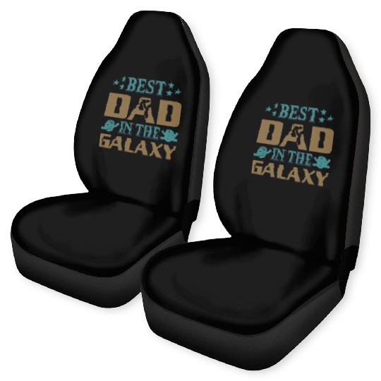 Best dad in the galaxy Car Seat Covers