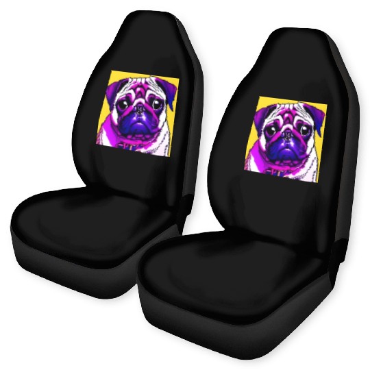 PUG POP ART Car Seat Covers