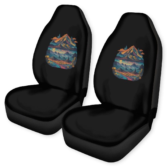 Psychedelic dream illustration Car Seat Covers