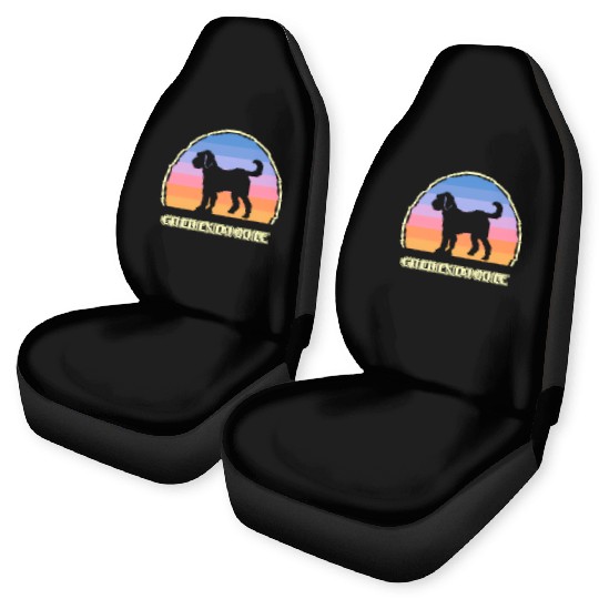 Goldendoodle Sunset Dog Car Seat Covers