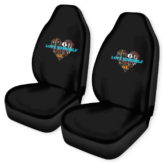 Love Yourself Car Seat Covers-Embrace Self-Love with Style