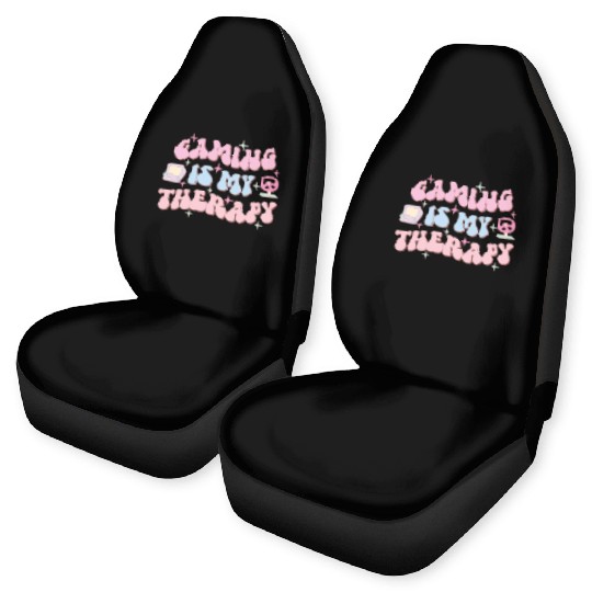 Gaming Is My Therapy, Happy Game Day Car Seat Covers