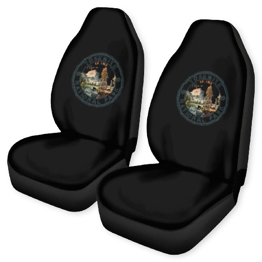 Yosemite National Park Vintage Style Half Dome Car Seat Covers