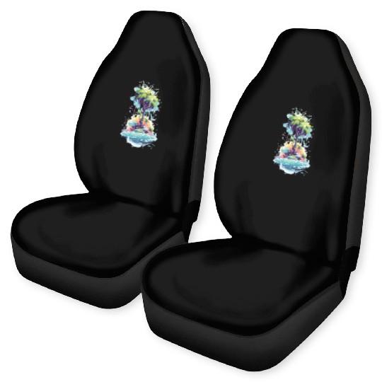 tropical time Car Seat Covers
