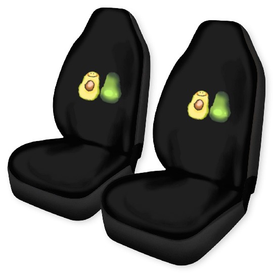Cute Green Avocado Car Seat Covers