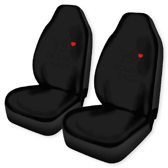 Just A Who Loves Double Bass - Music Double Bass Car Seat Covers