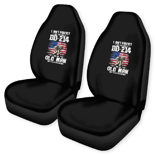 US Army DD-214 American Flag Car Seat Covers