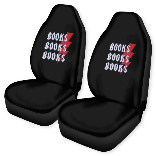 Reading Teacher Cool Books Thunderbolt Men Women Car Seat Covers