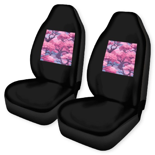 Anime Euphoria: Fantasy Cherry Blossom Dreamscape Car Seat Covers
