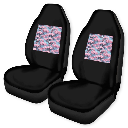 Anime Euphoria: Fantasy Cherry Blossom Dreamscape Car Seat Covers