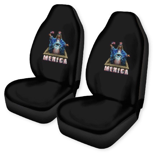 Merica Jesus Patriotic and Eye of Providence Car Seat Covers