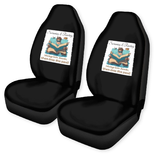 Bookish Splash Swimmer Book Lover Car Seat Covers