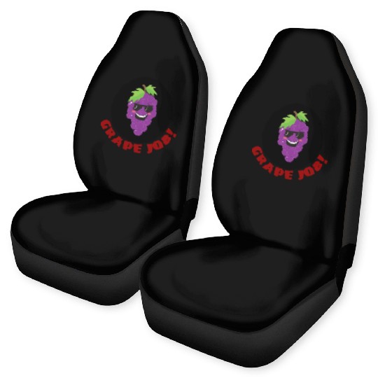Grape Job Grape Pun Car Seat Covers