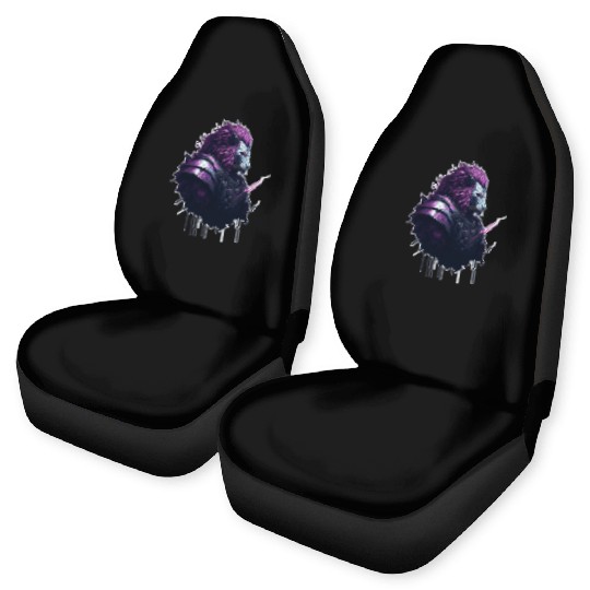 Space Lion bust Car Seat Covers