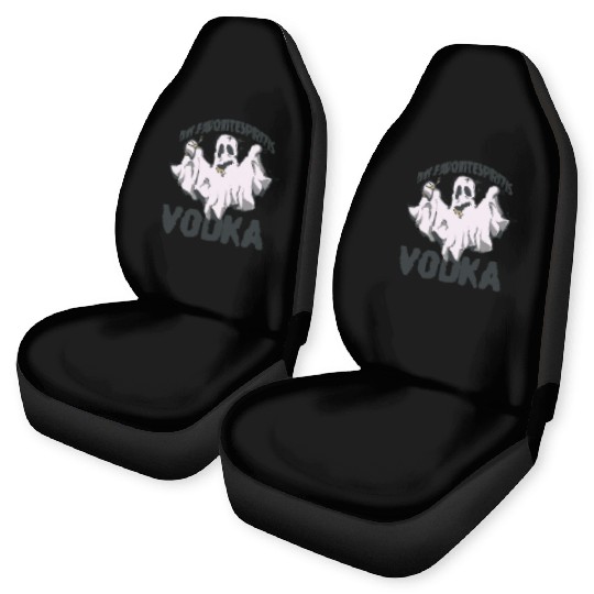 My Favorite Spirit Is Vodka Halloween Vodka Ghost Car Seat Covers